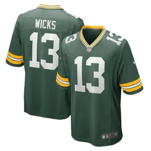 Dontayvion wicks green bay packers nike game jersey Green