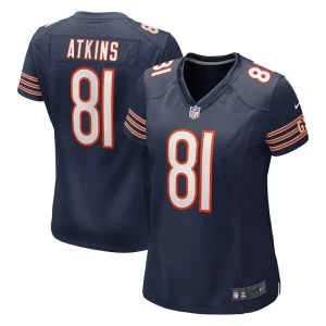 Doug atkins chicago bears nike womens game retired player jersey Navy