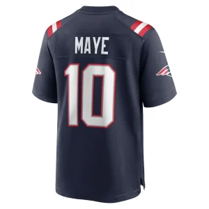 Drake maye new england patriots nike player game jersey Navy L