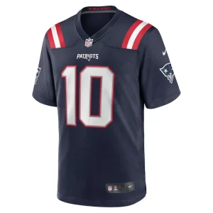 Drake maye new england patriots nike player game jersey Navy M