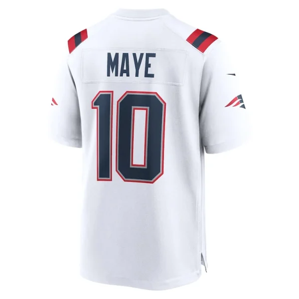 Drake maye new england patriots nike player game jersey White L