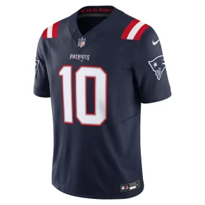 Drake maye new england patriots nike vapor f.u.s.e. limited jersey Navy M