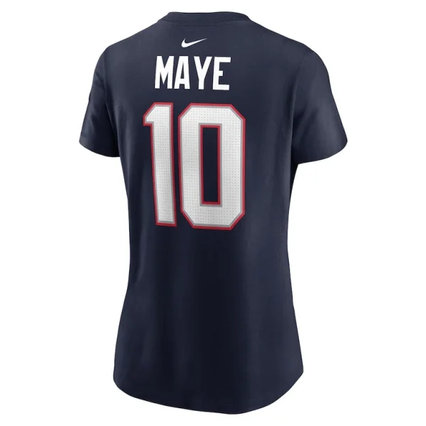Drake maye new england patriots nike womens name number t shirt Navy L