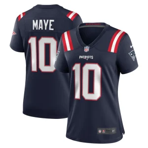 Drake maye new england patriots nike womens player game jersey Navy