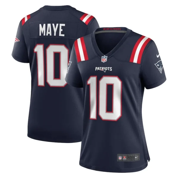 Drake maye new england patriots nike womens player game jersey Navy