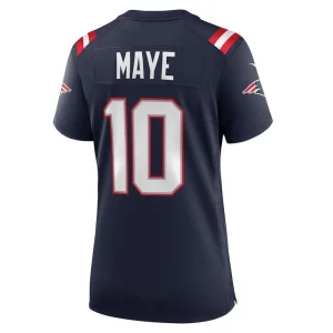 Drake maye new england patriots nike womens player game jersey Navy L