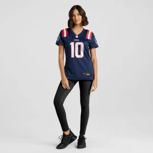 Drake maye new england patriots nike womens player game jersey Navy XL
