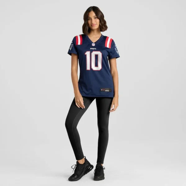 Drake maye new england patriots nike womens player game jersey Navy XL