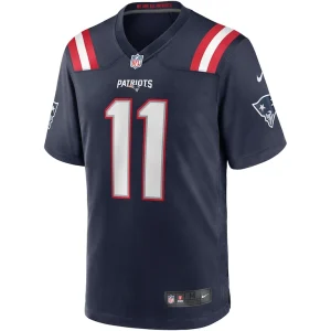 Drew bledsoe new england patriots nike game retired player jersey Navy M