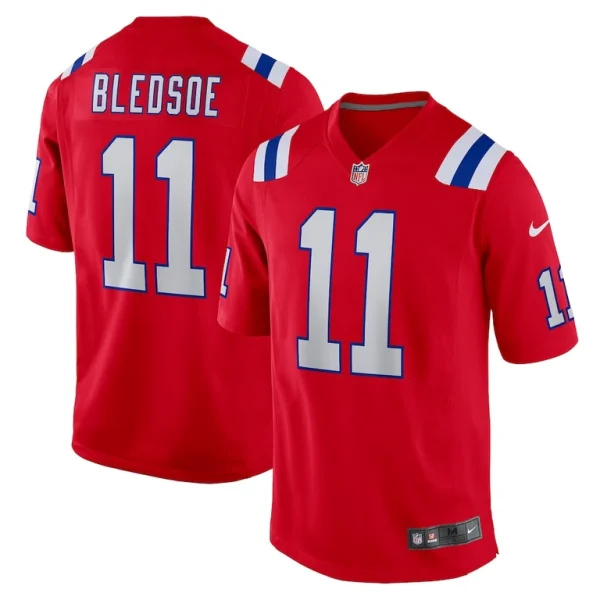 Drew bledsoe new england patriots nike retired player alternate game jersey Red