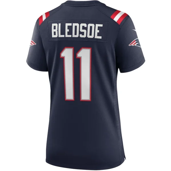 Drew bledsoe new england patriots nike womens game retired player jersey Navy L