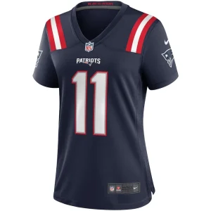 Drew bledsoe new england patriots nike womens game retired player jersey Navy M