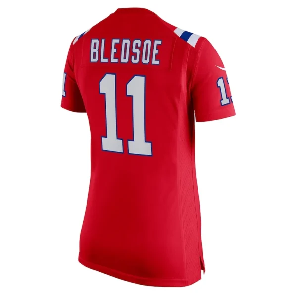 Drew bledsoe new england patriots nike womens retired game jersey Red L
