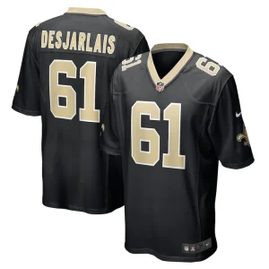 Drew desjarlais new orleans saints nike game player jersey Black