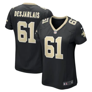 Drew desjarlais new orleans saints nike womens game player jersey Black