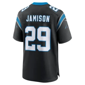 Dshawn jamison carolina panthers nike team game jersey Black L