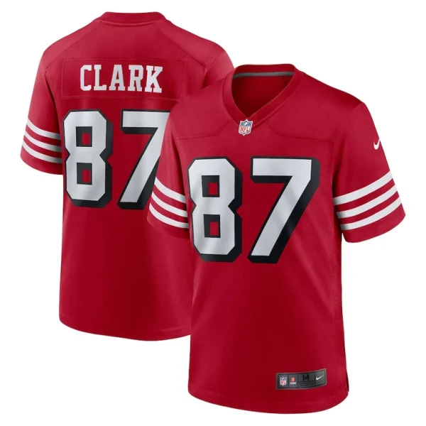 Dwight clark san francisco 49ers nike retired alternate game jersey Scarlet