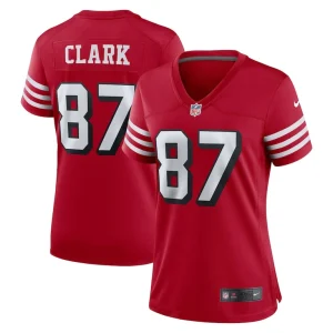 Dwight clark san francisco 49ers nike womens alternate game jersey Scarlet