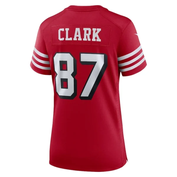 Dwight clark san francisco 49ers nike womens alternate game jersey Scarlet L