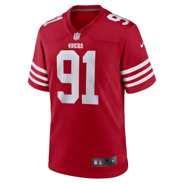 Earnest brown iv san francisco 49ers nike team game jersey Scarlet S