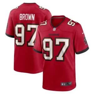 Earnest brown iv tampa bay buccaneers nike game jersey Red