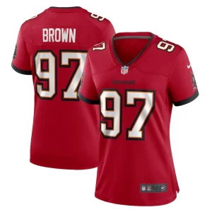 Earnest brown iv tampa bay buccaneers nike womens game jersey Red