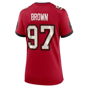 Earnest brown iv tampa bay buccaneers nike womens game jersey Red L