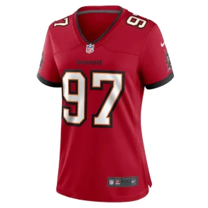Earnest brown iv tampa bay buccaneers nike womens game jersey Red M