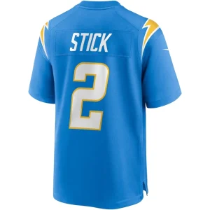 Easton stick los angeles chargers nike game jersey Powder blue L