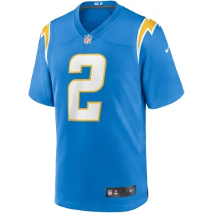 Easton stick los angeles chargers nike game jersey Powder blue M