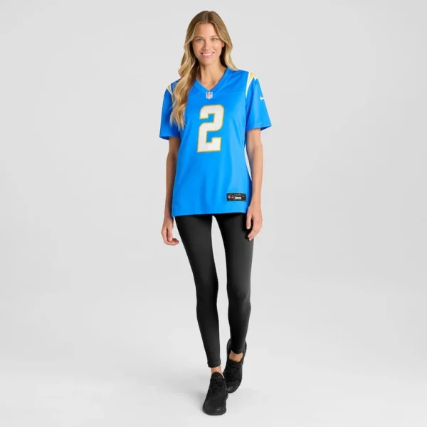 Easton stick los angeles chargers nike womens game jersey Powder blue XL