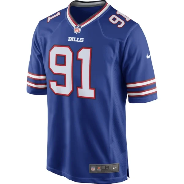 Ed oliver buffalo bills nike team game player jersey Royal M