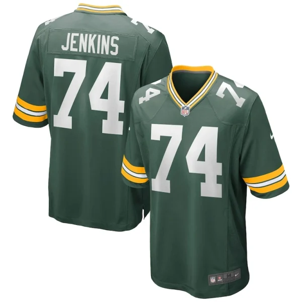 Elgton jenkins green bay packers nike game jersey Green