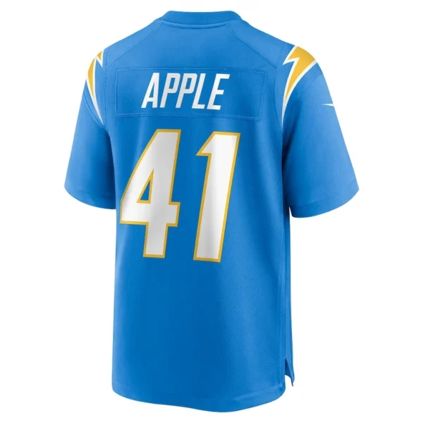 Eli apple los angeles chargers nike team game jersey Powder blue L