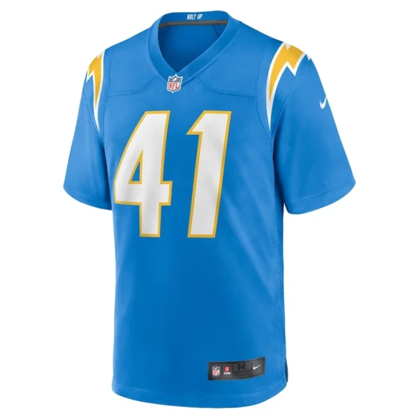 Eli apple los angeles chargers nike team game jersey Powder blue M