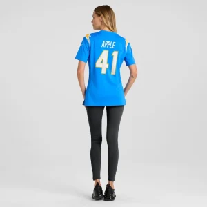 Eli apple los angeles chargers nike womens game jersey Powder blue 2XL