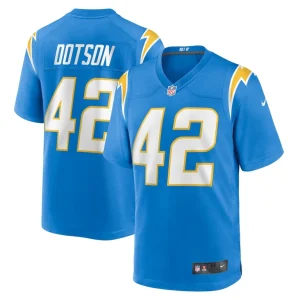 Elijah dotson los angeles chargers nike team game jersey Powder blue