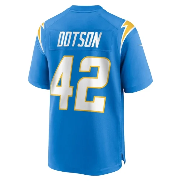 Elijah dotson los angeles chargers nike team game jersey Powder blue L