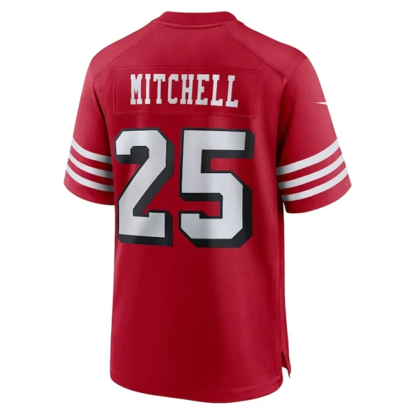 Elijah mitchell san francisco 49ers nike alternate team game jersey Scarlet L