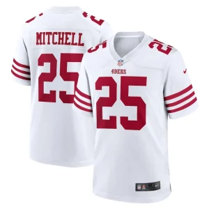 Elijah mitchell san francisco 49ers nike player game jersey White