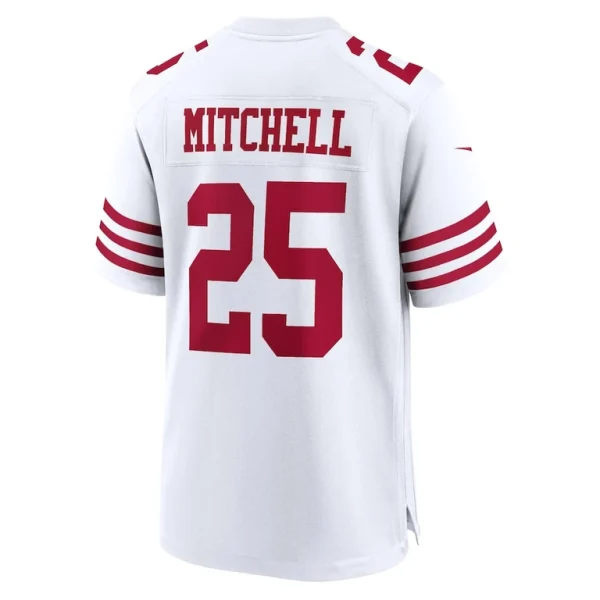 Elijah mitchell san francisco 49ers nike player game jersey White L