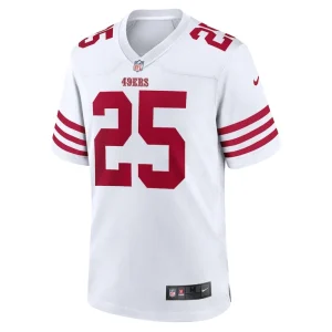 Elijah mitchell san francisco 49ers nike player game jersey White M