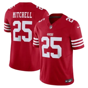 Elijah mitchell san francisco 49ers nike vapor f.u.s.e. limited jersey Scarlet