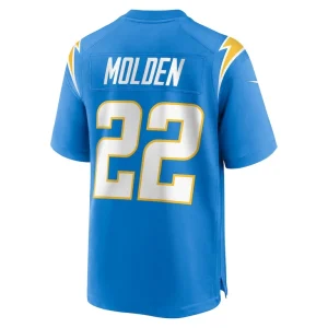 Elijah molden los angeles chargers nike team game jersey Powder blue L
