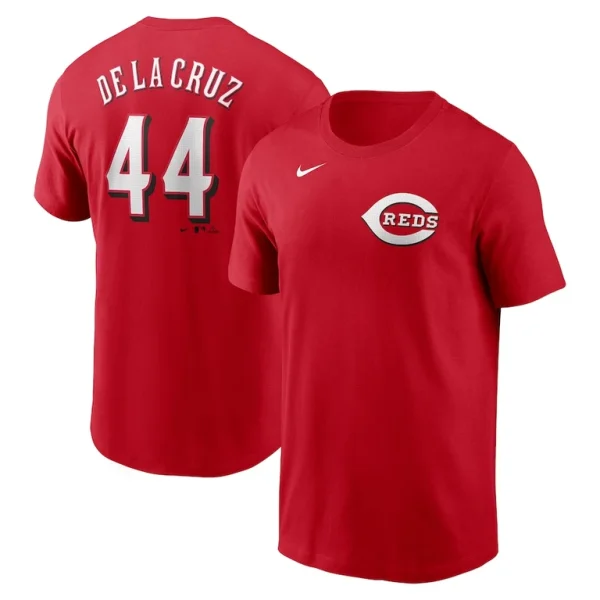 Elly de la cruz cincinnati reds nike fuse name number t shirt Red