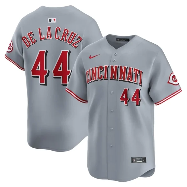 Elly de la cruz cincinnati reds nike road limited player jersey Gray