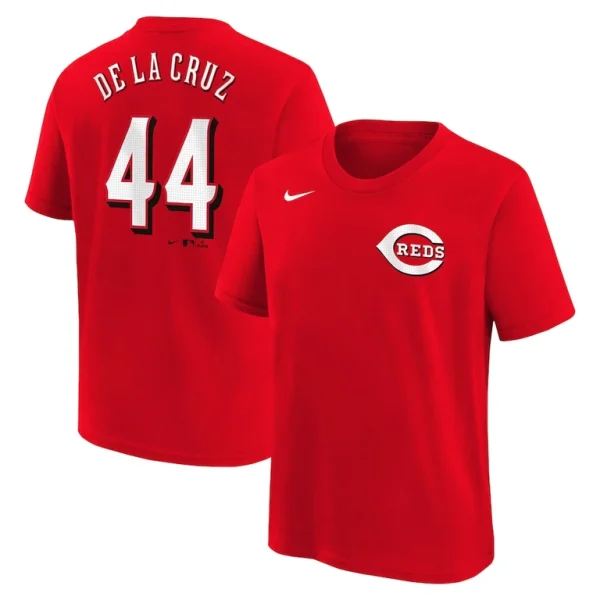 Elly de la cruz cincinnati reds nike youth home player name number t shirt Red