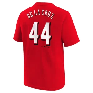 Elly de la cruz cincinnati reds nike youth home player name number t shirt Red Yth L