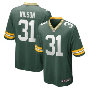 Emanuel wilson green bay packers nike game jersey Green