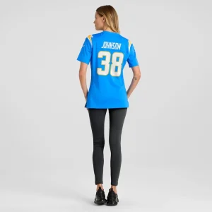 Emany johnson los angeles chargers nike womens team game jersey Powder blue 2XL